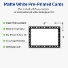Avery Printable Rectangle Postcards, Black and White Polka Dots, 4" x 6", Matte White Rectangle Postcards, Laser/Inkjet, 20ct, Great for Postcards - 2 of 4