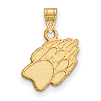 Black Bow Jewelry 10k Yellow Gold Wisconsin Badgers NCAA Small Pendant