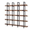 Okak Bookshelf, Storage Shelves with 5 Open Shelves, Tall Bookcase for Books and CDs, Storage Organizer for Living Room, Bedroom, Office, Brown - 4 of 4