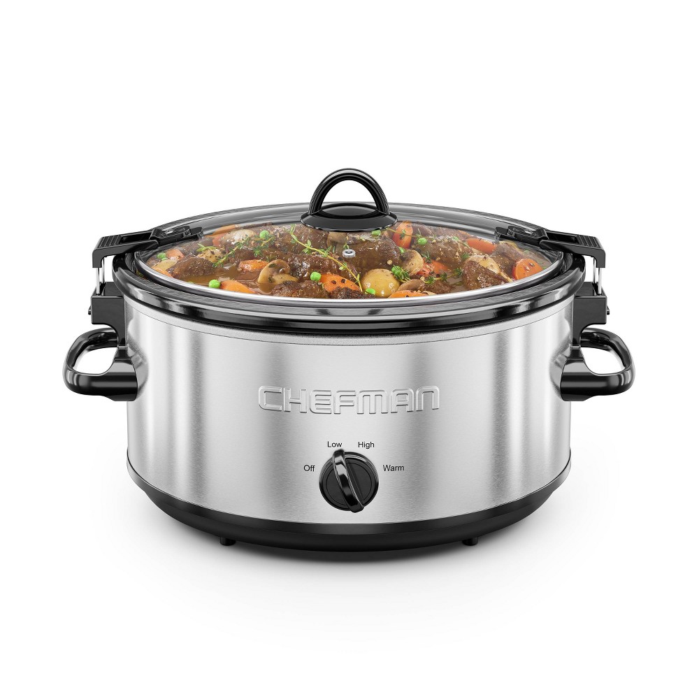 Chefman 6qt Locking Lid Slow Cooker