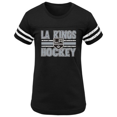  NHL Los Angeles Kings Girls' Netminder Fashion T-Shirt - XL 