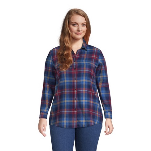 Lands' End Blake Shelton X Lands' End Women's Plus Size Flannel ...