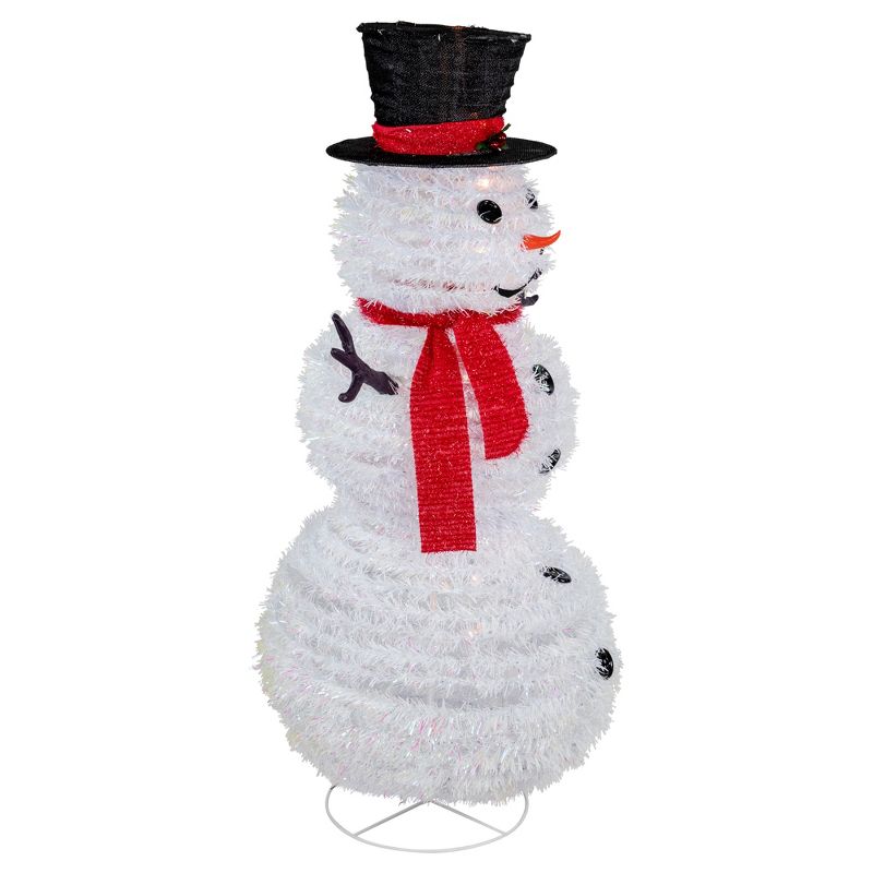 Northlight 4' Lighted Pop-Up Snowman Outdoor Christmas Decoration, 5 of 6