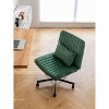 Racxily Criss Cross Linen Office Chair - Adjustable, Armless, for Home & More - 4 of 4