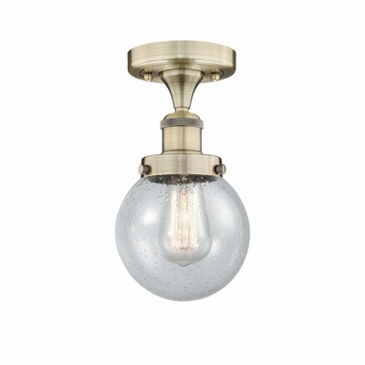 Beacon - 1 Light Semi-Flush Mount In Industrial Style-8.25 Inches Tall and 6.5 Inches Wide