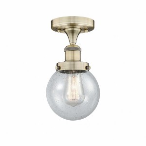 Beacon - 1 Light Semi-Flush Mount In Industrial Style-8.25 Inches Tall and 6.5 Inches Wide - 1 of 1