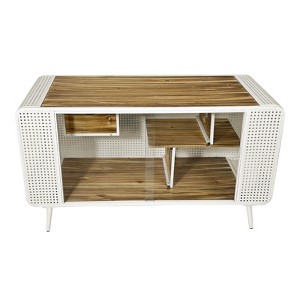 DSVIMOY Spacious Cat House with Glass for Living Room, Hallway, Study and Other Space, White, 55.12"*22.83"*29.92" - 1 of 4