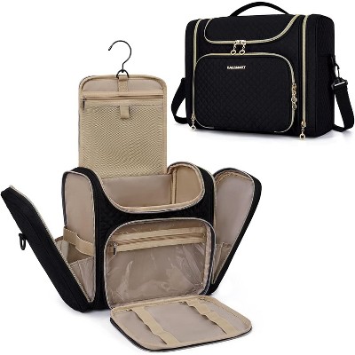 Paaaawaters Travel Toiletry Bag for Women, Water-resistant Cosmetic Makeup Bag, Large Capacity Door Room Essentials Travel Organizer