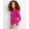 Hanes Women's Long Sleeve Cotton T-Shirt - 2 of 4