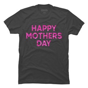 Men's Design By Humans Happy Mother's Day Confetti Text By MeowShop T-Shirt - 1 of 2