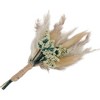 Alilang Decorative Dried Bouquet with Textured Floral Accents for Home Decoration and Gifts, 17 Inches - White - 3 of 4