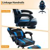 Cherry Blossom Pink Chair with Footrest,Ergonomic Computer Chair w/Lumbar Support & Headrest,360° Swivel Base & Height Adjustable Executive Chairs - 4 of 4