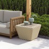 Coffee Table 16.9"H, Acacia Wood & Metal, White & Natural, Modern Square Design by Zuo Modern - 2 of 4