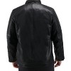 X RAY Mens Motorcycle PU Leather Jacket With Faux Shearing Lining - 2 of 4