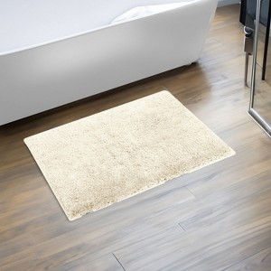 Haven Collection Bathroom Rug 100% Polyester Tufted Bath Mat, Non-Slip TP Rubber Backing, Machine Washable Bath Rug - 1 of 1