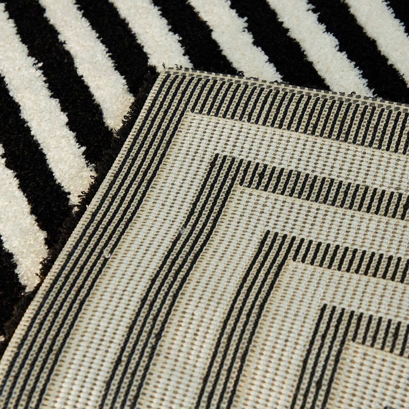 Hamilton Contemporary Stripe Rug Black - Balta Rugs, 3 of 6