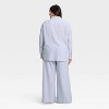 Women's Flannel Long Sleeve Button Down Shirt and Pants Pajama Set - Auden™ - 2 of 3