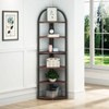 Hommoo 6-Tier Corner Shelf, 71 inch Tall Corner Bookshelf for Small Space - 3 of 4