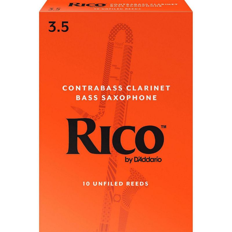 Rico Contra-Alto/Contrabass Clarinet Reeds, Box of 10, 3 of 5