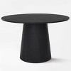 5-Piece Dining Set for 4 ,Wood 46" Round Dining Table with Upholstered Velvet Dining Chairs with Metal Legs for Dining Room-Tanpinhause - 4 of 4