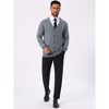 INSPIRE CHIC Men's V Neck Long Sleeved Button Down Knit Cardigan Sweaters - 2 of 4