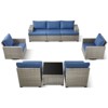 Outdoor Sectional Sofa Patio Furniture Sets with Thickened Cushions - 3 of 4