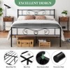 Metal Bed Frame with Headboard, 14 Inch Platform Bed Frame, Steel Slat Support, No Box Spring Needed, Easy Assembly - 2 of 4