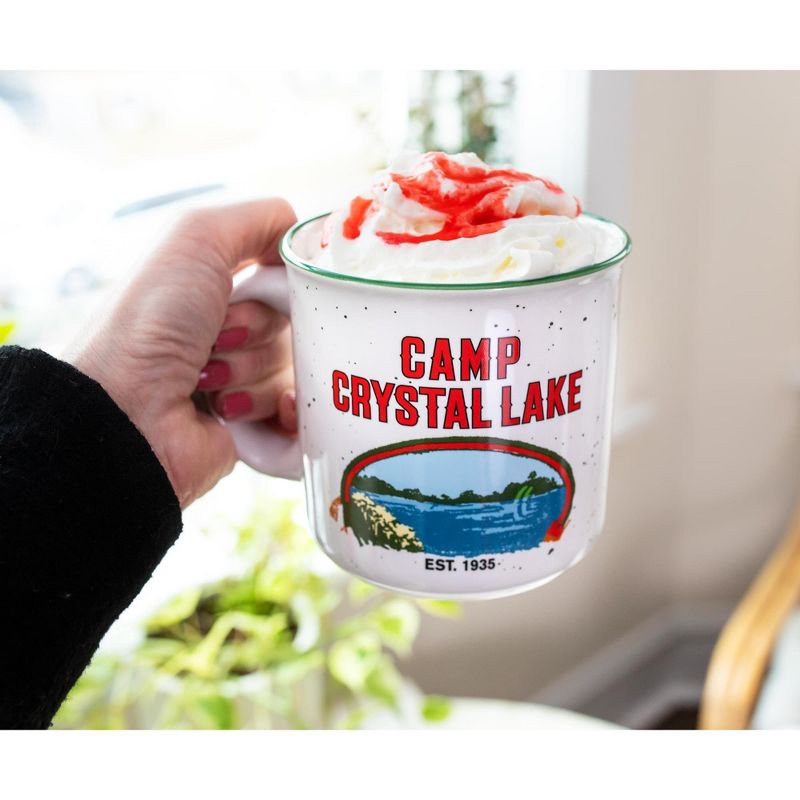 Silver Buffalo Friday the 13th Crystal Lake Ceramic Camper Mug | Holds 20 Ounces, 5 of 7