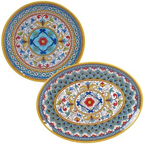 2pc Melamine Portofino Serving Platter Set - Certified International - 1 of 3