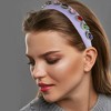 Unique Bargains Women's Bling Sponges Wide Edge Rhinestone Headband 5.12"x1.18" 1Pc - 2 of 4