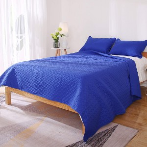 Deconovo Ultra Soft Lightweight Quilt Set with Shams 3 Piece - 1 of 4