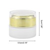Unique Bargains Frosted Glass Dispensing Bottle for Bathroom 0.7oz 3 Pcs - 2 of 4