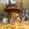 Vynxaria Resin Squirrel Garden Chair Decoration, 12.6" Tree Stump Stool£¬Brown - 2 of 4