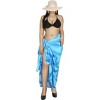 LA LEELA Women's Summer Sarong Bikini Wraps Cover up Wrap Skirt Bathing suit Swimwear Swimsuit Beach Coverup for Women One Size Blue, Tie Dye Design - 2 of 4