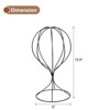 Unique Bargains Tabletop Modern Baseball Cap Metal Closet Holder Hat and Wig Display Stand 2 Pcs - 2 of 3
