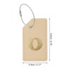 Unique Bargains Luggage Tag Khaki 1 Pc - 2 of 4