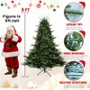 COWLOWN Full-Shaped Christmas Tree, Wide Base Hinged Artificial Tree for Large Spaces, Metal Stand - 4 of 4