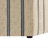 Sapphtopaz Modern Farmhouse Ottoman with Natural-Hued Printed Stripe Upholstered Hexagonal Foot Stool Vanity Stool for Living Room,Bedroom,Natural - 4 of 4