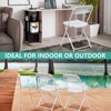 SUGIFT Folding Chairs Plastic Folding Chairs for Indoor/Outdoor Use, Non-Slip Design, Easy Storage - 3 of 4