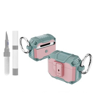 HTUTWOO Compatible with Airpods 4 Generation Case Shock-Absorbing Automatic Snap Switch Secure for AirPods 4 Case 2024 Charging Cover - 1 of 4