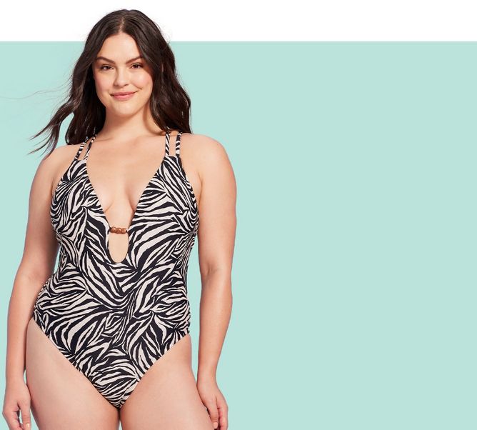 Cut Out Halter Neck One-Piece Swimsuit in Black – Vanilla Sage