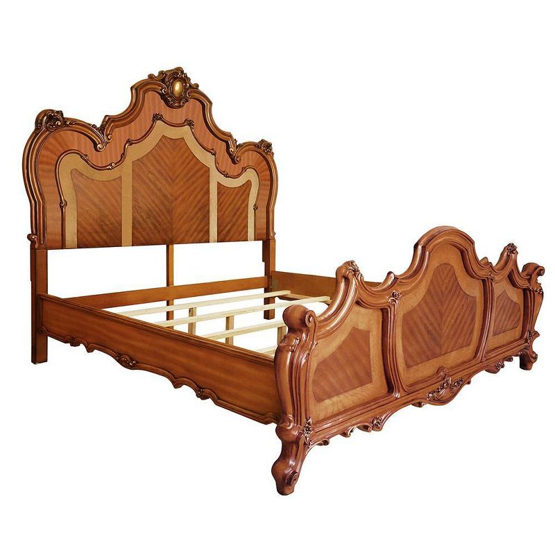 Picardy 93&#34; King Bed Honey Oak - Acme Furniture, 6 of 7