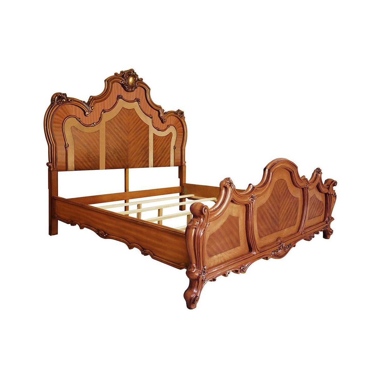 Picardy 93" King Bed Honey Oak - Acme Furniture