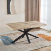Extendable table ,DINING TABLE,OFFICE TABLE,COFFEE TABLE,240/200/160x90x75cm,walnut color - 4 of 4