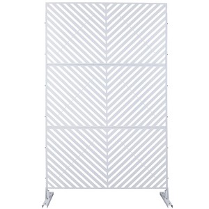 CAVINAS Matrix Metal Decorative Patio Screens, Outdoor & Indoor, Freestanding Decorative Privacy Screen for Deck Balcony Patio - 1 of 4