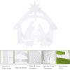 VINGLI Large Outdoor Nativity Scene, Holy Family Nativity Set Yard Sign, Weather, Lawn and Church - 4 of 4