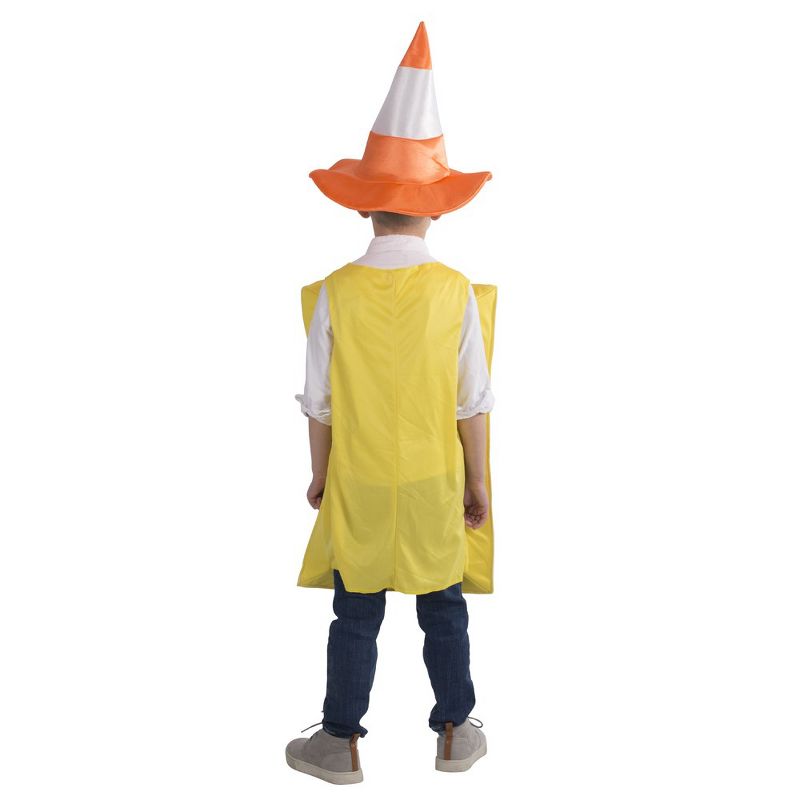 Dress Up America Traffic Light Costume and Safety Cone Hat for Kids, 3 of 4