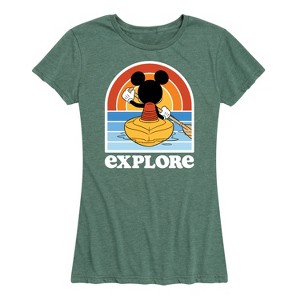 Women's - Disney - Mickey Kayak Explore Short Sleeve Graphic T-Shirt - 1 of 4