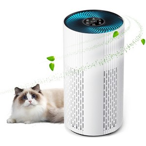 Air Purifiers for Home Large Room Cover Up to 1500 Ft² with True HEPA Filter, 20dB Sleep Mode, 360° Air Intake & Outlet, Air Cleaner for Bedroom Pets - 1 of 4