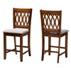 Baxton Studio Florencia Modern Fabric and Wood Counter Stool Set - 2 of 4